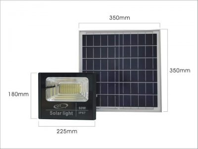 Đèn pha năng lượng mặt trời 60w Đèn pha năng lượng mặt trời 60w